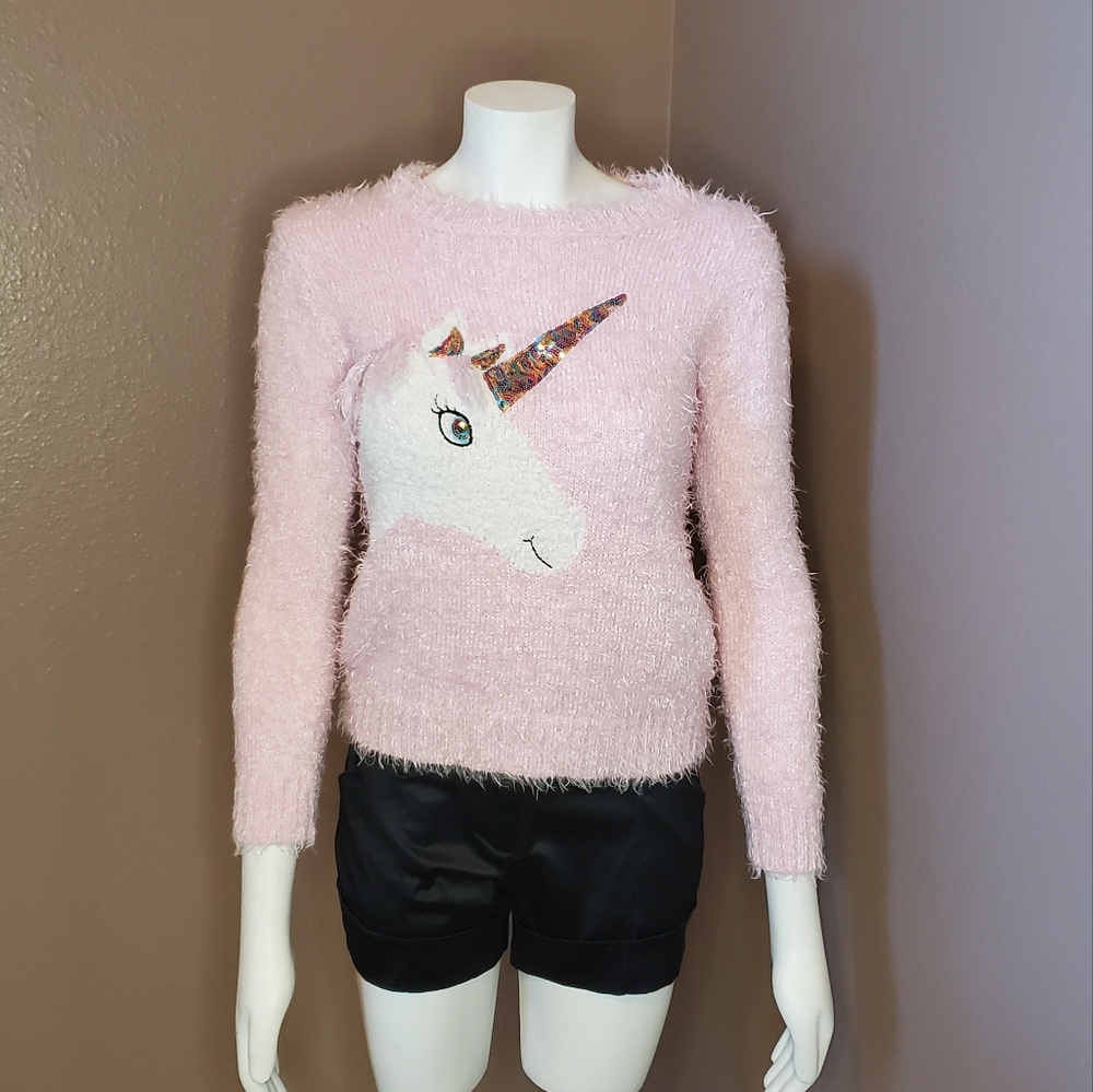 IT'S OUR TIME unicorn sweater L